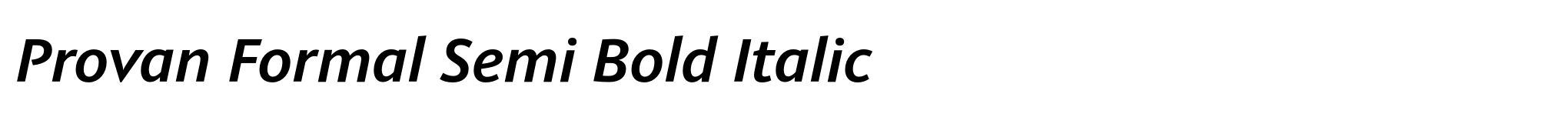 Provan Formal Semi Bold Italic image